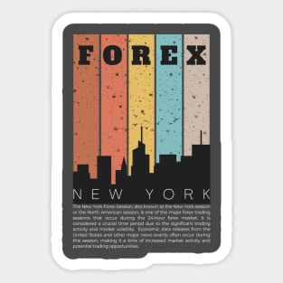 Forex New York Skyline Sticker